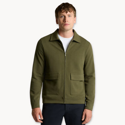 Remus Uomo Bamboo Blend Overshirt | Green