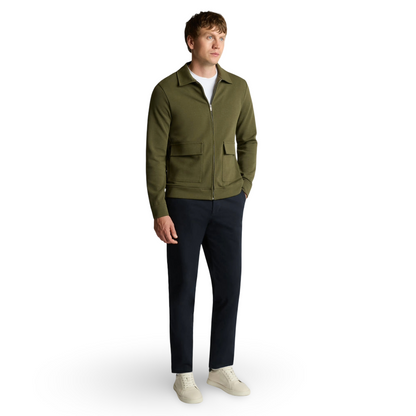 Remus Uomo Bamboo Blend Overshirt | Green