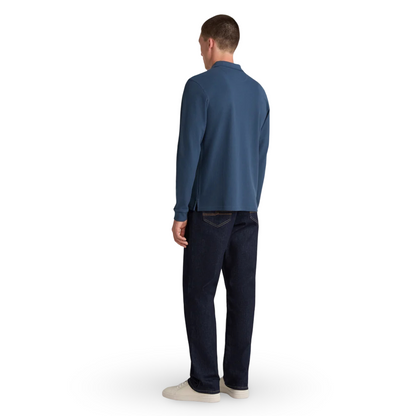 Remus Uomo Long Sleeve Polo | Blue