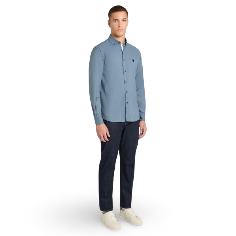 Remus Uomo Long Sleeve Shirt | Blue