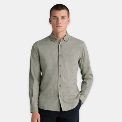 Remus Uomo Long Sleeve Shirt | Green