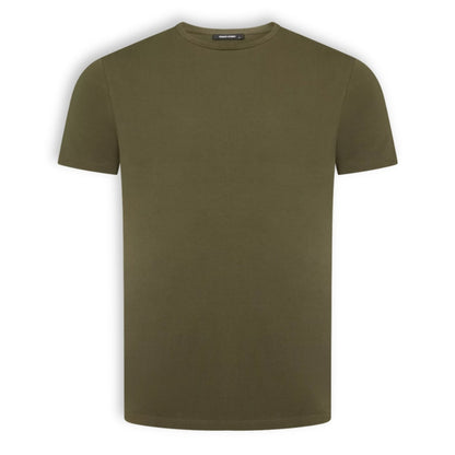 Remus Uomo Stretch Cotton Tee | Khaki