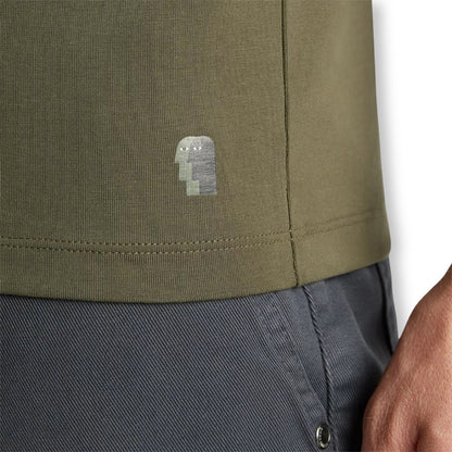 Remus Uomo Stretch Cotton Tee | Khaki