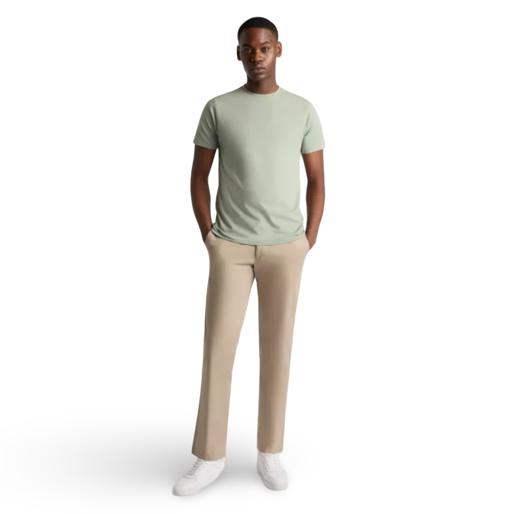 Remus Uomo Stretch Cotton Tee | Light Green