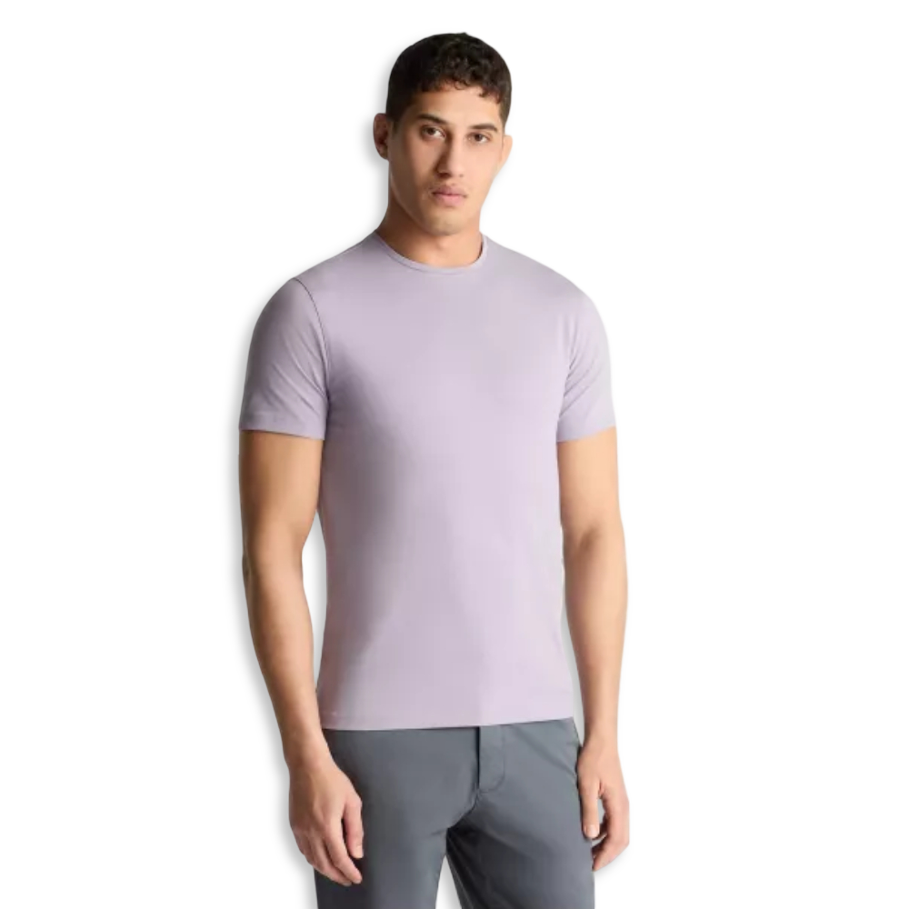 Remus Uomo Stretch Cotton Tee | Lilac