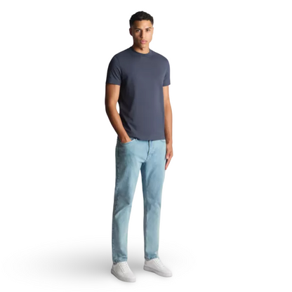 Remus Uomo Stretch Cotton Tee | Navy