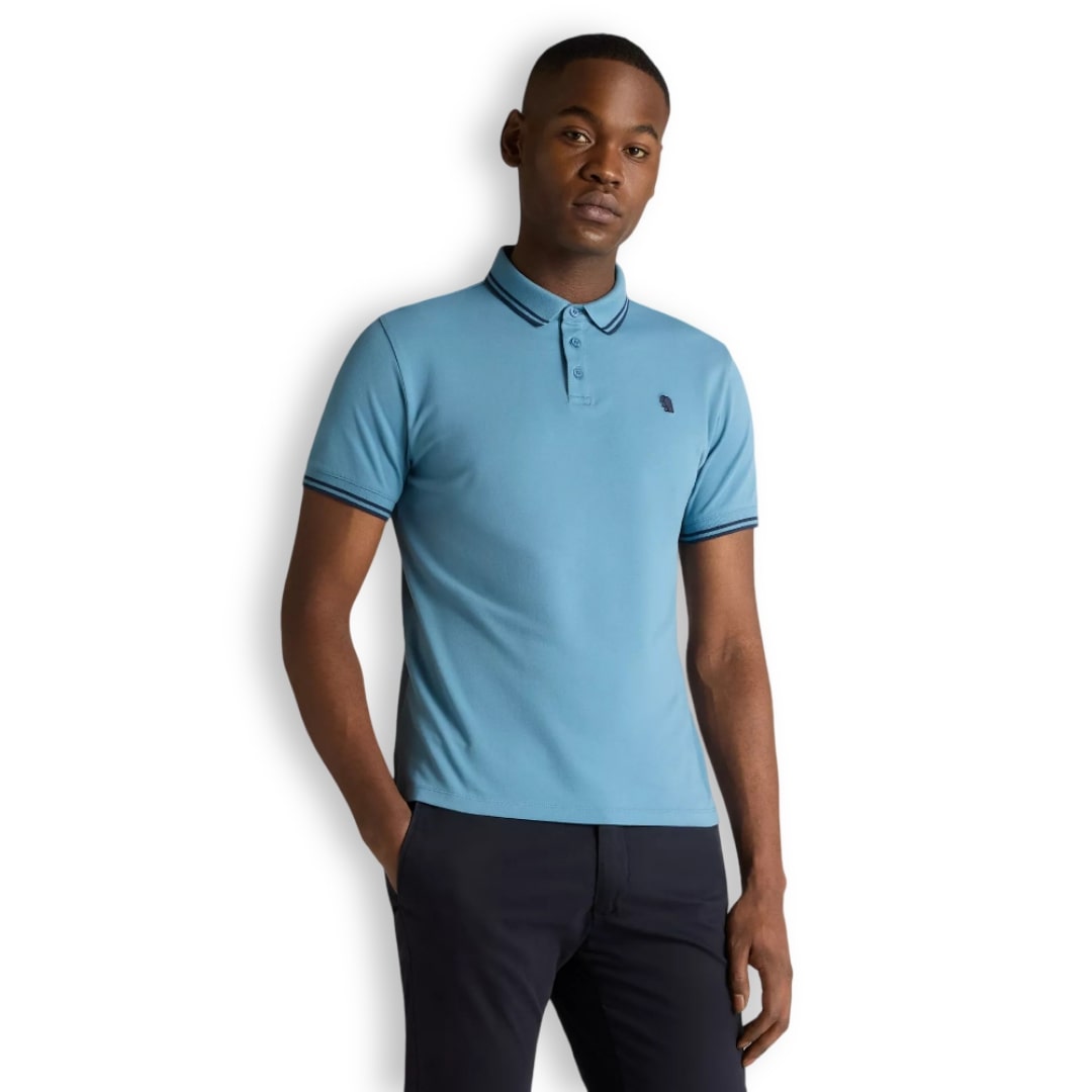 Remus Uomo Stretch Polo Shirt | Sky Blue