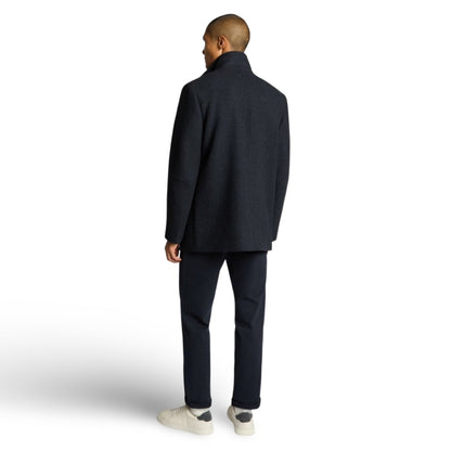 Remus Uomo Wool Blend Overcoat | Jacob Navy
