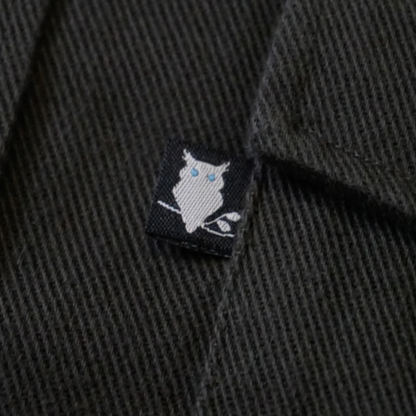 Suave Owl Overshirt | Dark Grey