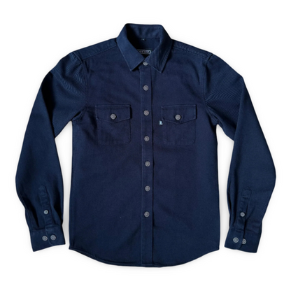 Suave Owl Twill Overshirt | Dark Navy