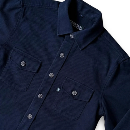 Suave Owl Twill Overshirt | Dark Navy