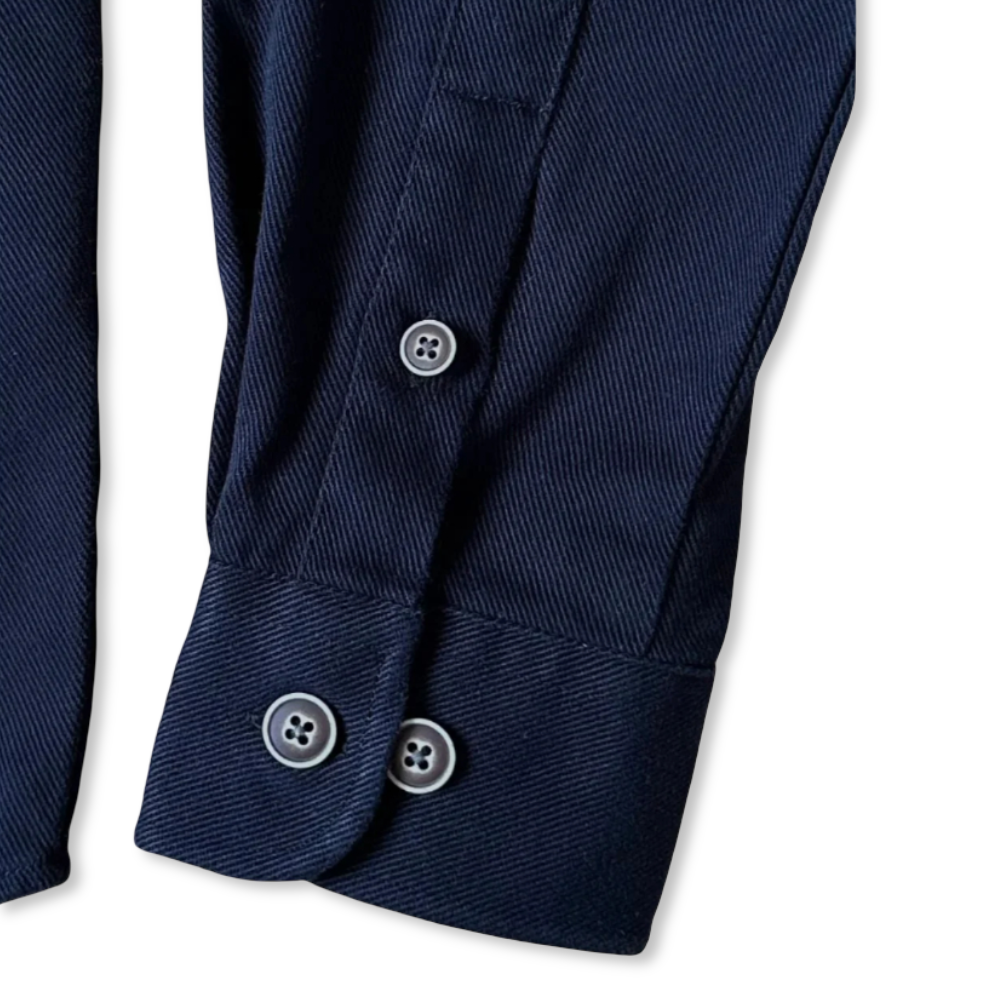 Suave Owl Twill Overshirt | Dark Navy