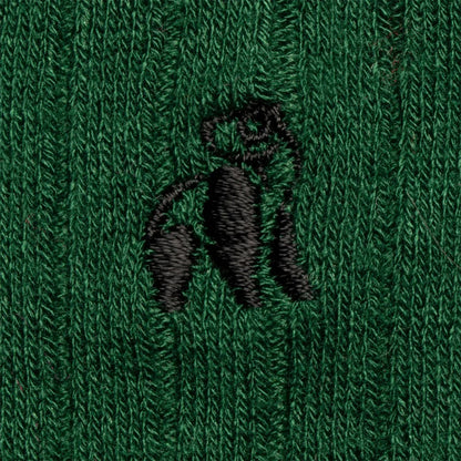 Swole Panda Bamboo Socks | Racing Green