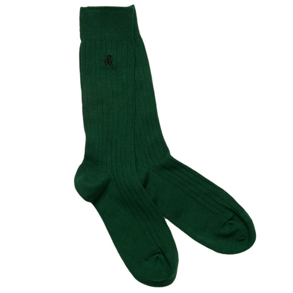 Swole Panda Bamboo Socks | Racing Green