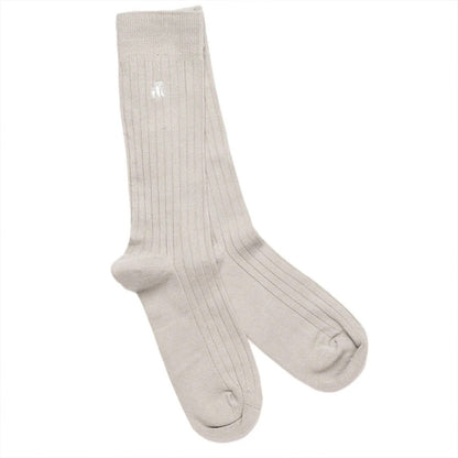 Swole Panda Bamboo Socks | Light Grey