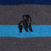 Swole Panda Bamboo Socks | Grey Striped