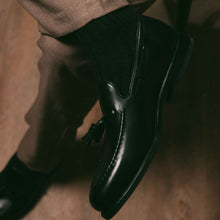 Swole Panda Bamboo Socks | Jet Black Ribbed