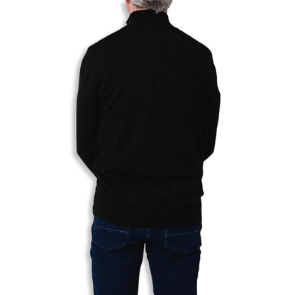 Tom Penn Half-Zip Knitwear | Black