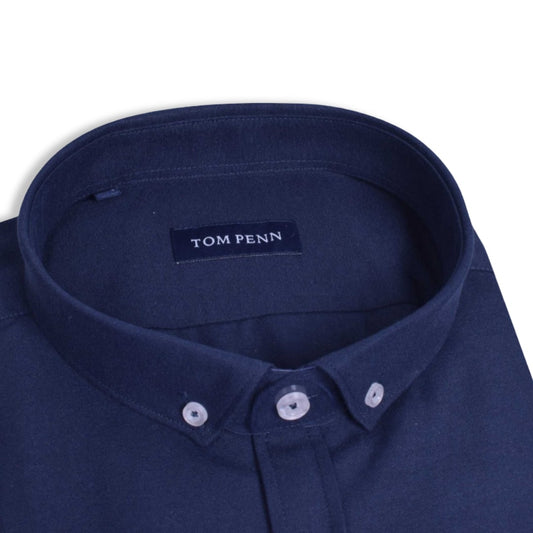 Tom Penn Oxford Shirt | Navy
