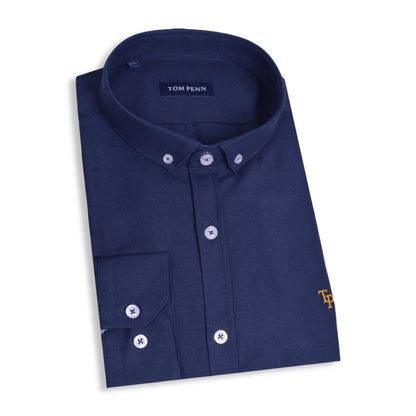 Tom Penn Oxford Shirt | Navy