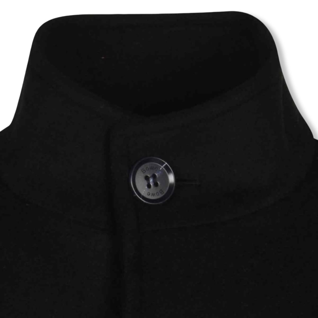 Tommy Bowe Tailoring Wool-blend Overcoat | Samuels Black