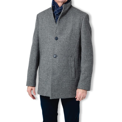 Tommy Bowe Tailoring Wool-blend Overcoat | Weston Grey Marl