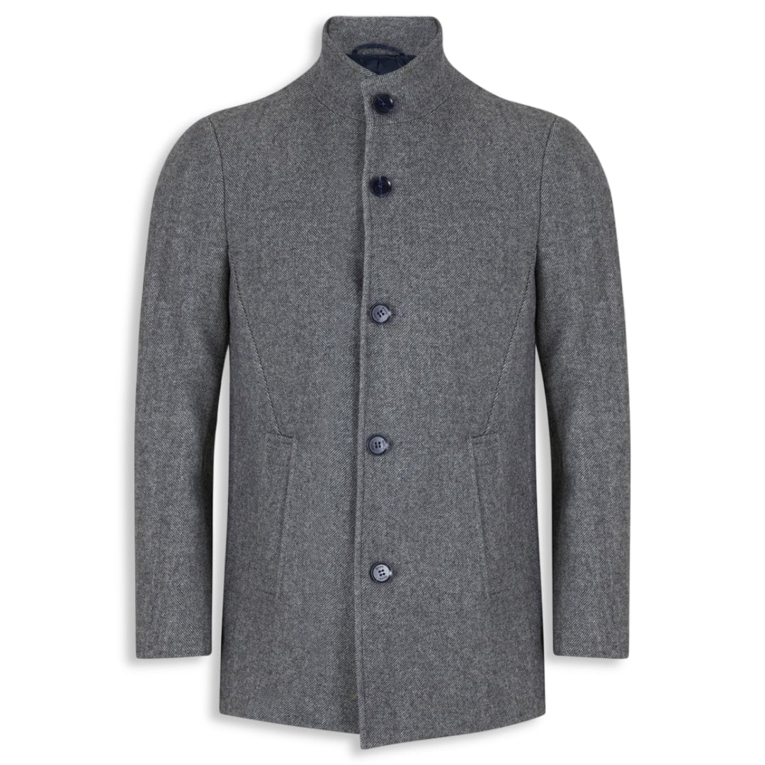 Tommy Bowe Tailoring Wool-blend Overcoat | Weston Grey Marl