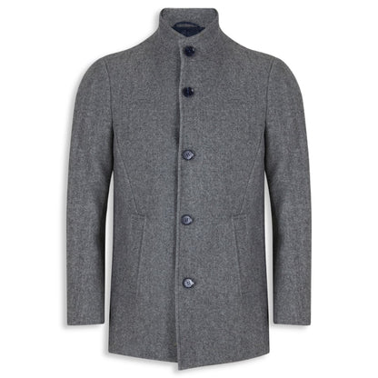 Tommy Bowe Tailoring Wool-blend Overcoat | Weston Grey Marl