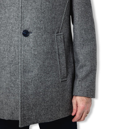 Tommy Bowe Tailoring Wool-blend Overcoat | Weston Grey Marl