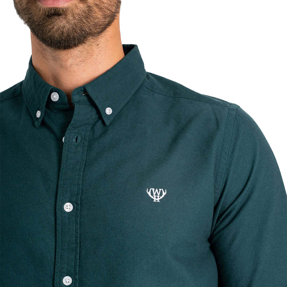 Walker & Hunt - Dark Green Oxford Shirt