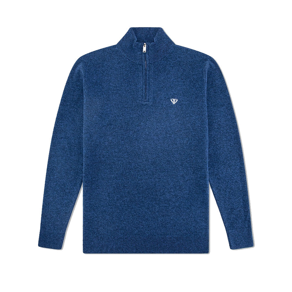 Half Zip Mid Blue