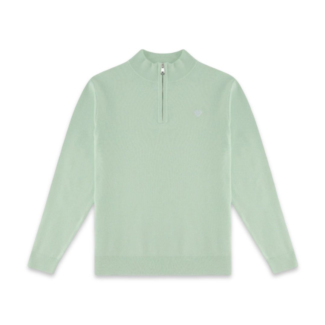 Walker & Hunt Half-Zip | Light Green