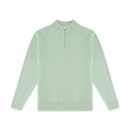 Walker & Hunt Half-Zip | Light Green