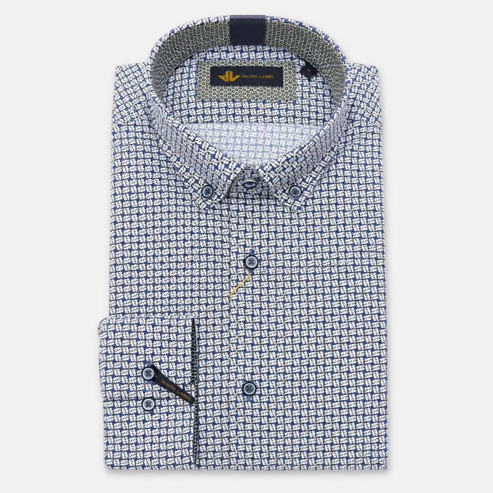 White Label Printed Shirt | 82215 Blue