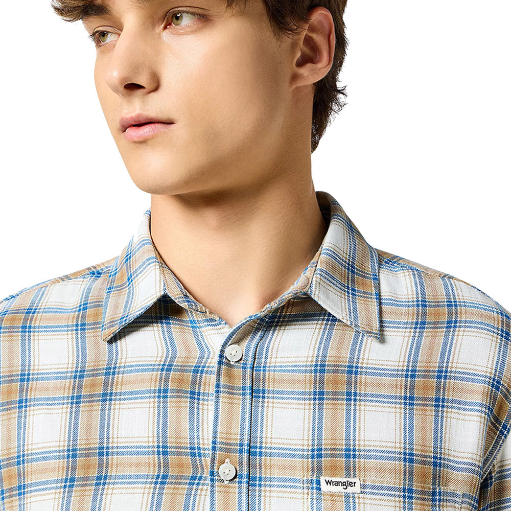 Wrangler One Pocket Shirt | Wrangler Indigo White