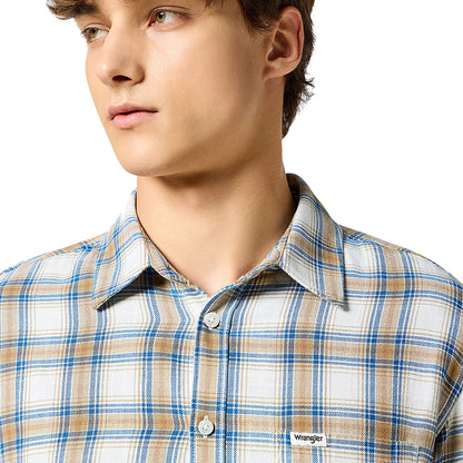 Wrangler One Pocket Shirt | Wrangler Indigo White