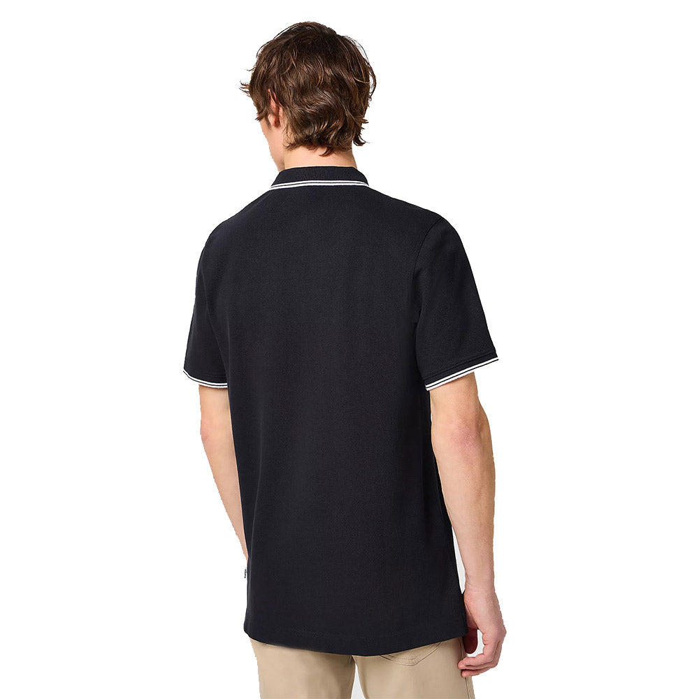 Wrangler Polo | Black with White Trim