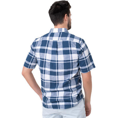Wrangler Short Sleeve Check Shirt | Blue