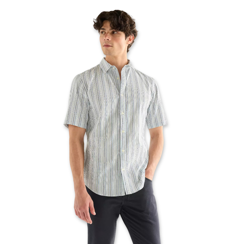 Wrangler Lightweight Shirt | True Navy Stripe