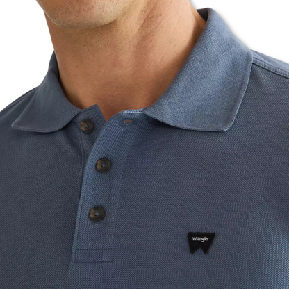 Wrangler Long Sleeve Polo | Bering Sea