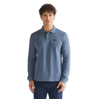 Wrangler Long Sleeve Polo | Bering Sea