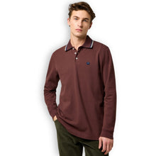 Wrangler Long Sleeve Polo | Mahogany
