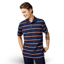 Wrangler Stripe Polo | Navy