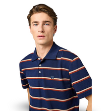 Wrangler Stripe Polo | Navy