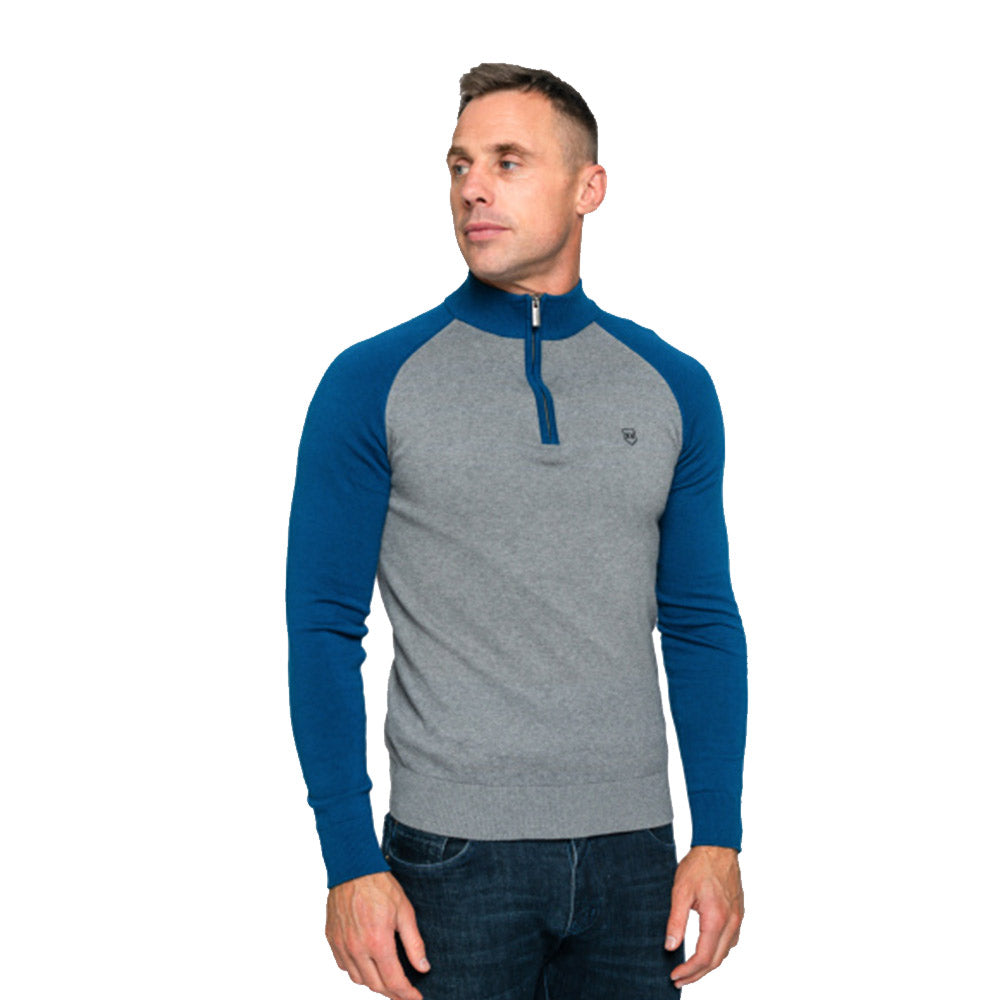 XV Kings Tommy Bowe Quarter Zip  | Winterveldt Jade Steel