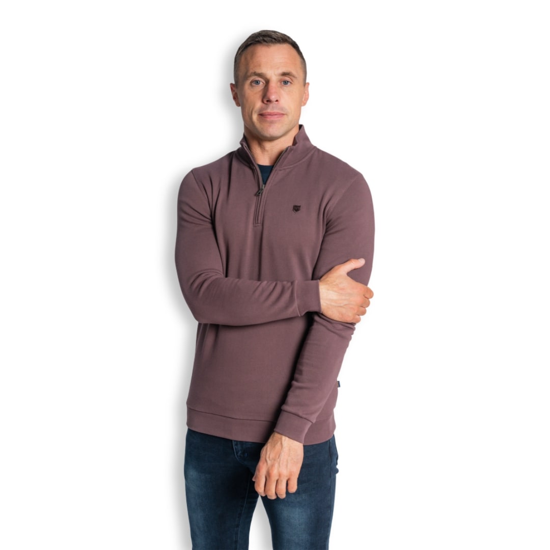XV Kings Tommy Bowe Half-Zip | Eastern Winter Cherry