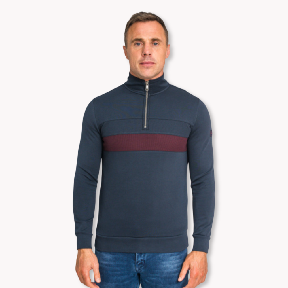 XV Kings Tommy Bowe Half Zip | Anthem Deep Ocean
