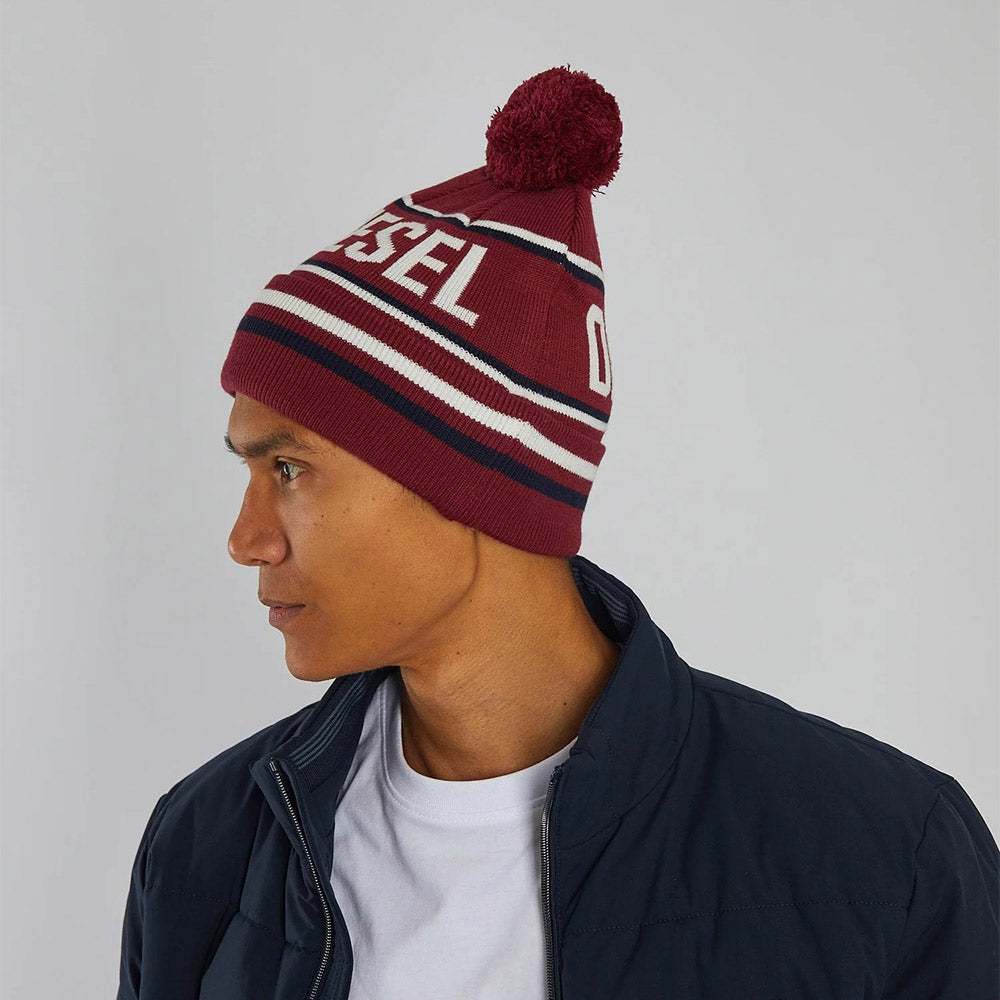 Diesel Bobble Hat | Alfie Red Plasma