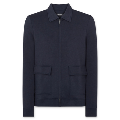 Remus Uomo Bamboo Blend Overshirt | Navy
