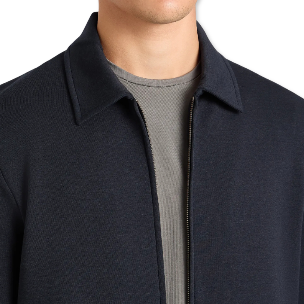 Remus Uomo Bamboo Blend Overshirt | Navy